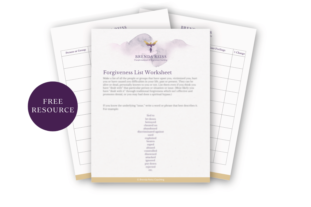 [BR] Forgiveness List Worksheet