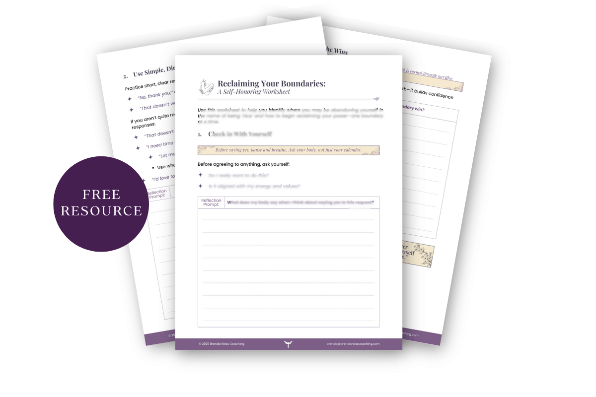 Reclaiming Your Boundaries: A Self-Honoring Worksheet